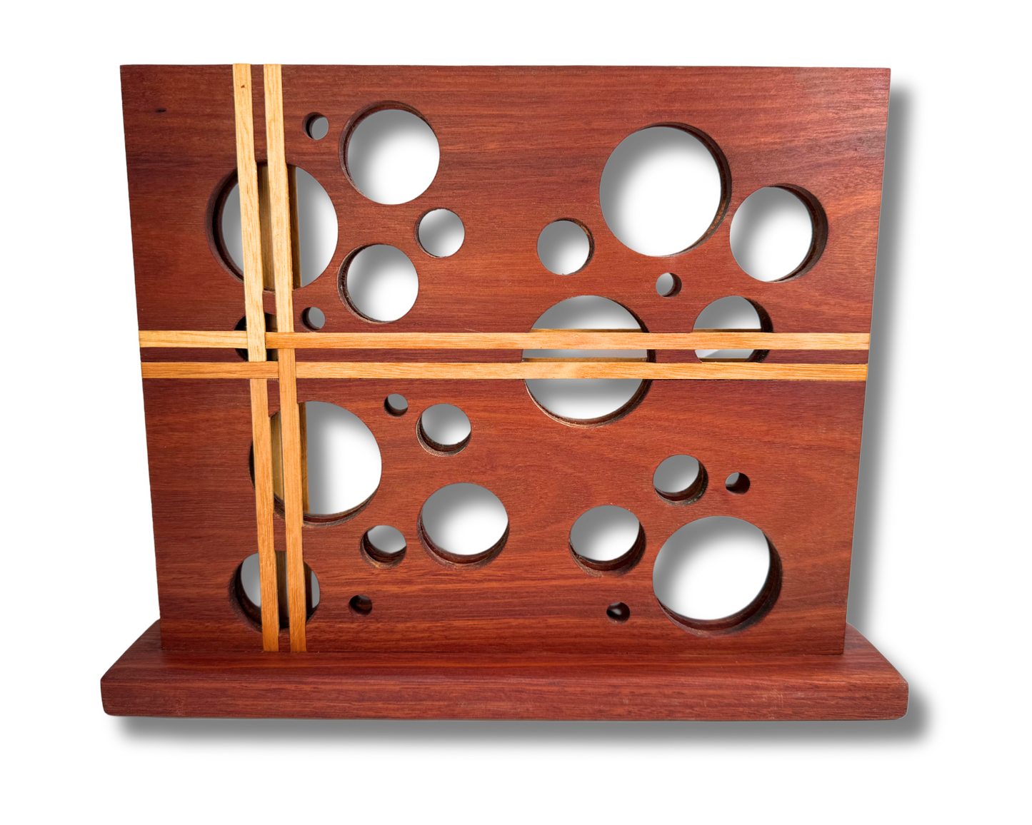 Slimline Knife Block - Jarrah & Tasmanian Oak