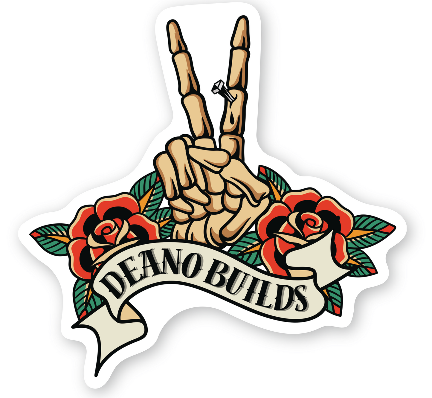 Deano Builds Peace Sticker