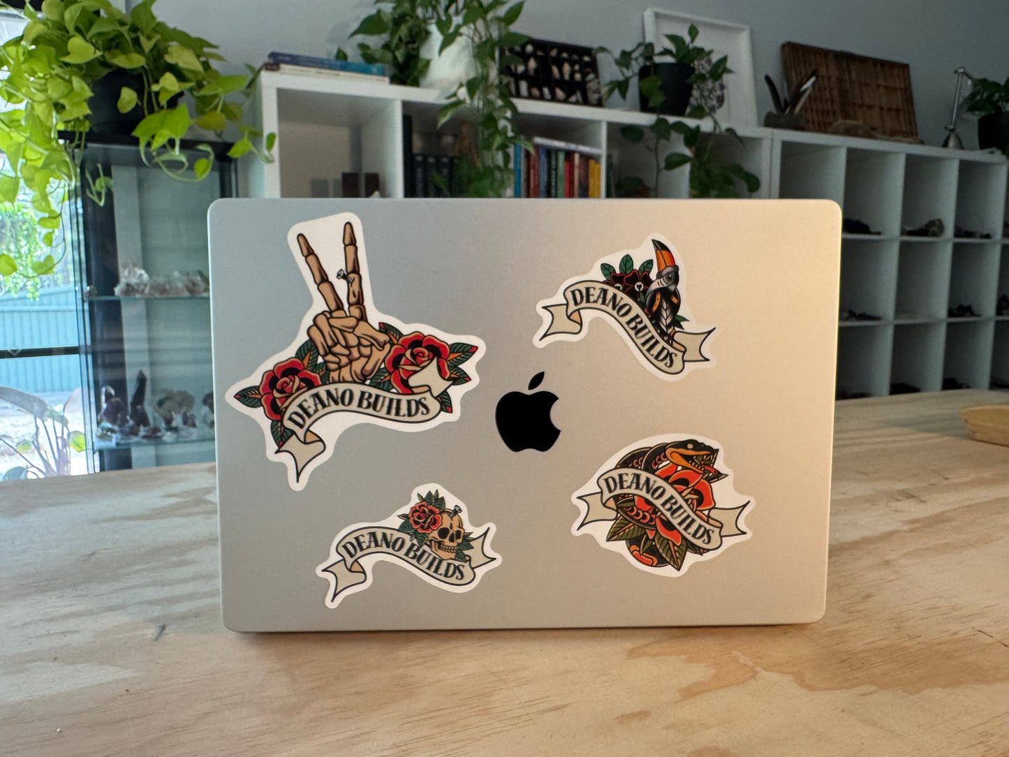 4 x Vintage Tattoo Sticker Pack