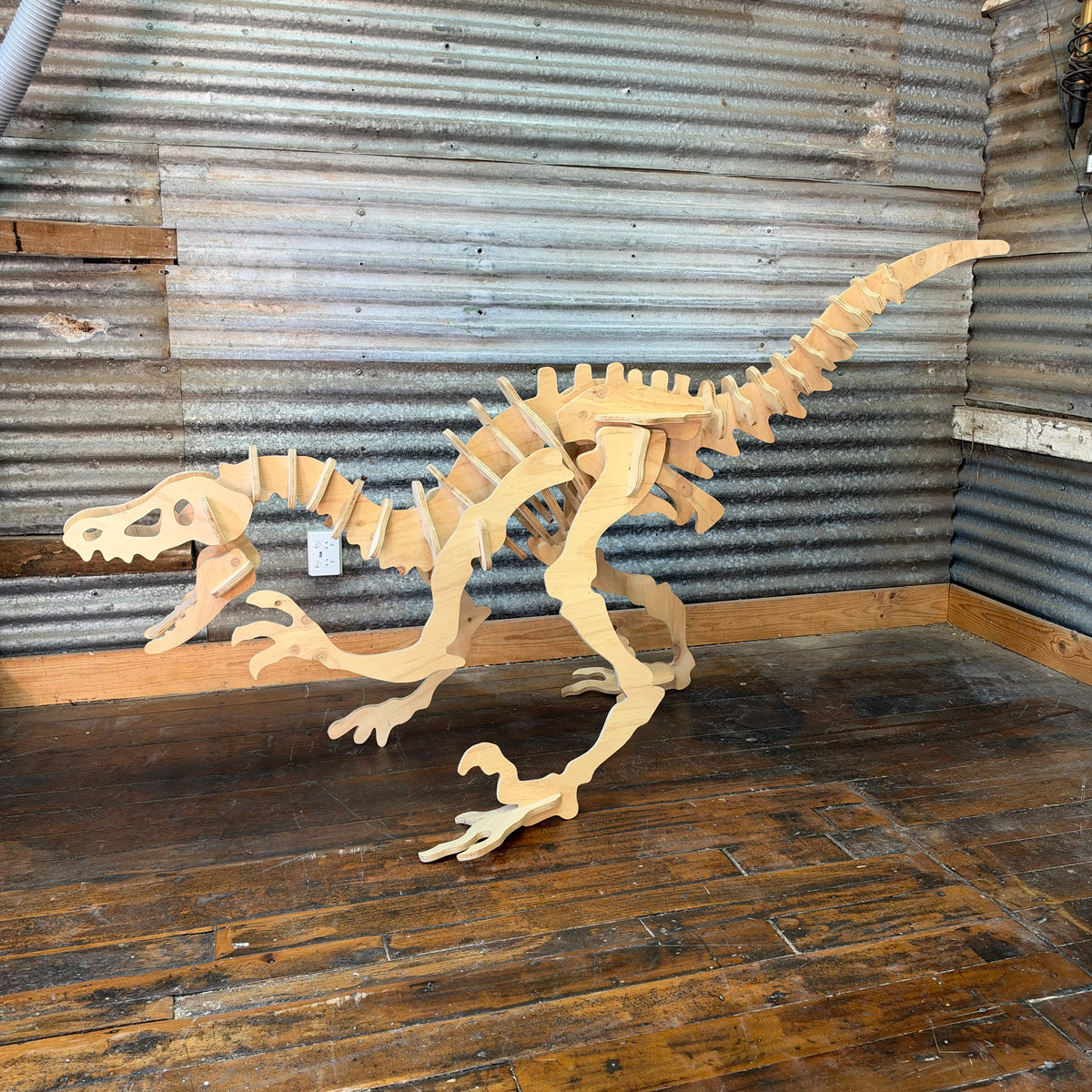 200cm Velociraptor Dinosaur Sculpture