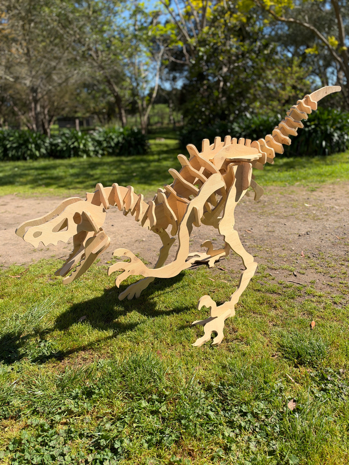 200cm Velociraptor Dinosaur Sculpture