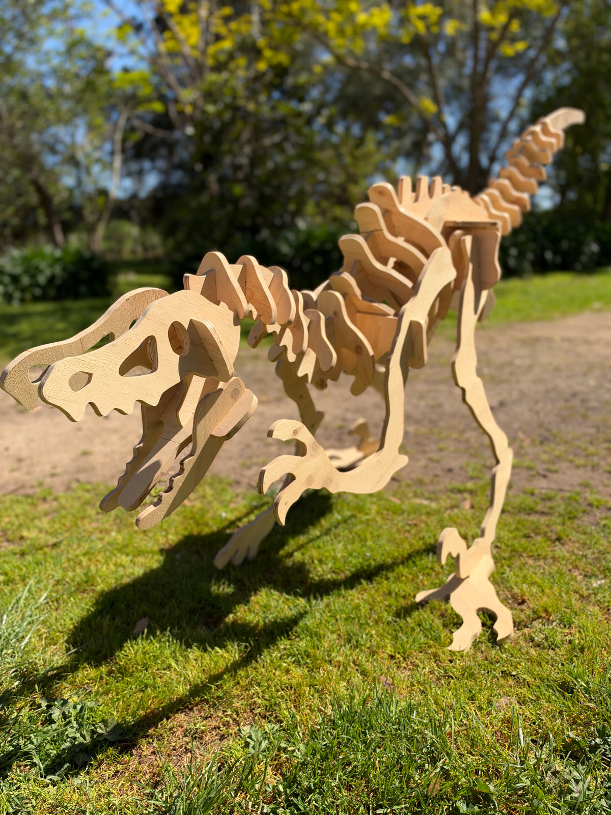 200cm Velociraptor Dinosaur Sculpture